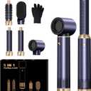 5 in 1 Hair Dryer Brush Set, Negative Ion Blow Dryer Brush Upgrade Hot Air Brush Air Styler Curling Wrap Air Curler, Curling Iron Hair Styling Tools As A Gift for Straight/Curl/Drying/Smoothing 