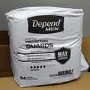 Depend Guards Incontinence Pads for Men, Maximum Absorbency, 168 Count