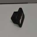 2 Inch Tri-Color 3 Color Logo Trailer Hitch Tube Cover Plug Cap, Rubber Receiver Tube Hitch Plug Compatible with Toyota Car Accessories. (White Gray A)