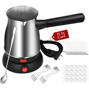 TOKPELA Wax Melter for Candle Making, Stainless Steel Electric Candle Wax Melter, Double Pouring Spout Candle Wax Melting Pot with 51IN Cord and Hot Plate, Candle Making Pot Kit for Beginners