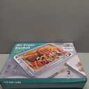 Air Fryer Basket for Oven, 25% Thicker, OPENICE 2 Set Oven Air Fryer Basket and Tray with Magnetic Cheat Sheet, Stainless Steel Air Fryer Pans and Crisper Tray for Convention, Size: 15.4"×11.0" & 13.4"×9.7"