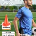 GHB Soccer Cones 7" 9" of 12 24 Pack Disc Soccer Sport Cones Training Field Marker Agility Cones for Basketball, Coaching, Practice Equipment Includes Drills Guide