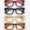 JOLISU 5 Pack Reading Glasses For Women,Blue Light Blocking Computer Reader Spring Hinge Eyeglasses (Multicolor) +2.25