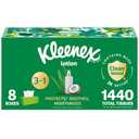 Kleenex Lotion Facial Tissues with Coconut Oil, 8 Flat Boxes, 180 Tissues Per Box, 3-Ply