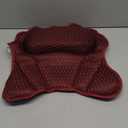 Bath Pillow RUVINCE Ergonomic Luxury Bathtub Pillow with Head,Neck, Shoulder and Back Support, 4D Bath Pillows for tub with 6 Powerful Suction Cups, Fits All Bathtub, Spa Tub, Hot Jacuzzi (Dark red)