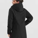 Graphene Women Heated Jacket 12V Fast Charge 18400mAh Large Capacity (Black, M)