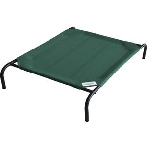 Coolaroo Original Elevated Dog Bed - Breathable Off-The-Ground Pet Bed with Cooling Fabric, Joint Relief & Moisture-Resistant Fabric, 100% Recyclable, Easy Clean, Brunswick Green, Extra Large
