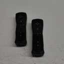 TIANHOO 2 Pack Remote Controller for Wii & Wii U, with Silicone Case and Wrist Strap (Black)