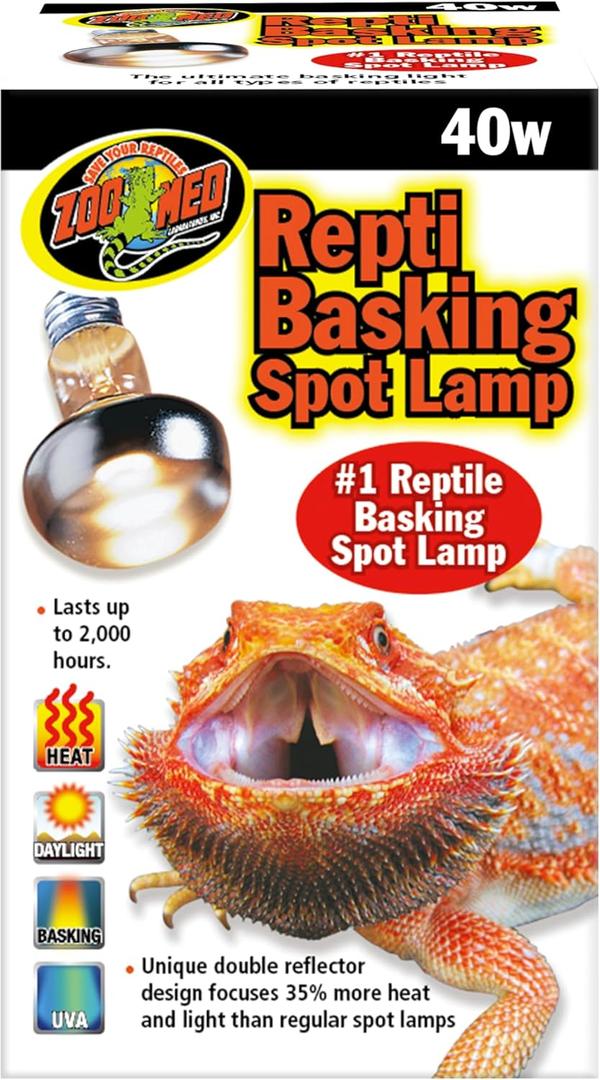 Zoo Med Repti Basking Spot Lamps 40 Watts, 2pk