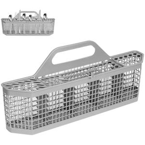 WD28X10128 Universal Dishwasher Silverware Utensil Basket for GE Small Parts Organizer WD28X10127 WD28X10131 AP3772889 WD28X10132 AH959351 PS959351 Dishwasher Chopstick Basket Replacement Parts