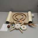 Cat Scratching Post, Sisal, Interactive Furniture Toys for Indoor Cats Adults, 2 Mounting Methods Scratcher Tree Tower with Hanging and Ball Track, Activity Center for Kitten, 25 inches