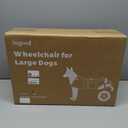 Dog Wheelchair for Back Legs, Light Weight Dog&Cat&Pets Wheelchair Cart with Disabled Hind Legs Walking, Adjustable Doggy Wheelchair Cart with Wheels for Back Legs (X-Small, Grey)