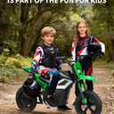 Garvee Electric Dirt Bike for Kids 10-12 Years, 350W Motor 14MPH Off-Road Motorcycle, 12" Fat Tire & Suspension, 24V Rechargeable Battery, 130lbs Load, Ideal Teen Boys Gift