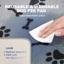 HQ4US 4LEGS Dog Grass Pad with Tray Extra Large 4534 Ultra-Absorbent Artificial Grass Pad for Dogs Potty Grass Hemmed Edge for Indoor Potty Training, Reusable Dogs Pee Pads, Dog Litter Box Balcony