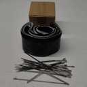 Wire Heat Shield for Hose Lines & Electrical Wiring, Heat Shield Wrap Automotive for Exhaust and High-Temperature Pipes with 20 Pcs Stainless Steel Ties, 3/4" I.D.x 10FT, Black