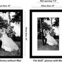 Americanflat 12x16 Picture Frame with Shatter-Resistant Glass - Use as 8x12 Frame with Mat or Display 12x16 Photo Without Mat - Signature Collection - Picture Frames for Wall Display - Black