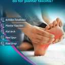 Plantar Fasciitis Night Splint with Massage Ball for Plantar Fasciitis Relief, Comfortable Plantar Fasciitis Brace for Achilles Tendonitis Heal Spur Foot-drop Flat-arch, Free Size for Men and Women - Black, 1 Pack (Black)