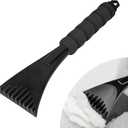 Ice Scraper for Car Windshield, Scratch-Free Auto Window Snow Scraper with Foam Grip, Efficient Ice Shovel Windshield Frost Cleaning Tool for Sedan Truck SUV, Car Accessories (Black)