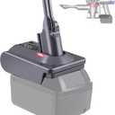 Dyson V8 Battery Adapter for Milwaukee M18 18V Battery Convert to for Dyson V8 Animal Fluffy Motorhead Handheld Vacuum Converter (only MIL18V8 Adapter)
