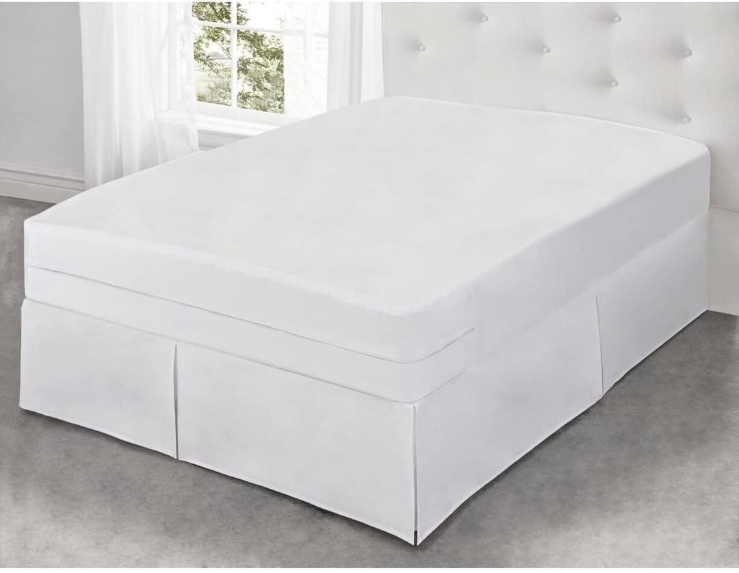 Levinsohn Textile Company Fresh Ideas All-in-One Cool Bamboo Mattress Protector W/Bed Bug Blocker Full