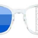 Vintage Square Progressive Multifocal Presbyopic Glasses, Anti-Blue Light Glasses for Men Women Readers (Transparent +0.00/+2.50 Magnification)