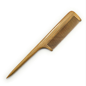 2pcs Wooden Wide Tooth Hair Comb Sandalwood Tail Combs for Curly Thick Hair Styling