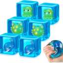 Civaner 6 Pcs 2.2 Inch Stress Cube Fidget Balls Adults Sensory Cube Stress Balls for Adults Squeeze Fidget Gift for Office Gift Party (Octopus,Whale,Crab)