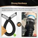 Pool Pump Filter Connection Hose 1-1/2" by 3FT, Replacement Hose for Above Ground Pools Skimmer Filters & Pumps, Black