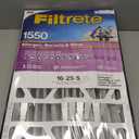Filtrete 16x25x5 AC Furnace Air Filter, MPR 1550, MERV 12, Fits Honeywell & Trion AirBear, CERTIFIED Asthma & Allergy Friendly, Electrostatic Air Filter, 1-Pack (actual size 15.75 x 24.13 x 4.88)