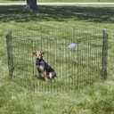 MidWest Homes for Pets 30-Inch Exercise Pen, for Indoor and Outdoor use, 16 Sq Feet of Play, Folding Dog Pen, No Door Design for Maximum Security, Easy to Set Up, Foldable Dog Playpen