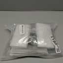 3 Pack Mortise Lock Set for Interior Door, Antique Crystal Glass Door Knobs with Lock and Skeleton Key, Brushed Nickel Finish