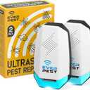 Ultrasonic Pest Repeller Plug-in, 2 Pack Indoor Electronic Pest Deterrent for Roaches, Ants, Mice, Rats, Mosquitoes, Flies, and Bed Bugs