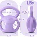 Yes4All 3-Handle Kettlebell, Strength Training Kettlebells for Home Gym, 9.1KG