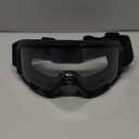 Motorcycle Goggles for Men Women Motocross Dirt Bike ATV Riding Windproof Glasses Wide Vision Powersports MX MTB Offroad Skiing Goggles UV Anti-Fog Scratch Dustproof - Clear (Black Frame + Clear Lens)