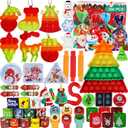TOAPER 200Pcs Premium Christmas Party Favors Set, Bulk Goodie Bag Stuffers, Classroom Prizes, Christmas Favors Gifts for Boys, Girls