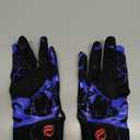Goporoy Youth Football Gloves for Kids Excellent Grip Football Receiver Gloves, ICY Blue Youth M/ L