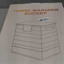 Towel Warmer Bucket38L Large Towel Warmer Bucket, Foldable Heated Towel Warmers for Bathroom and Spa, 4 Heating Modes,Auto Shut-Off (30/60/90 Min),Fits Towels, Bathrobes, Blankets