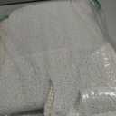 HITSLAM Square Shower Mat, 32 x 32 Inch Non Slip Bath Mat for Tub, Soft PVC Loofah Bathtub Mats with Drain Holes, Quick Drying Bathroom Stall Floor Mat, Bathroom Accessories Without Suction Cup, White