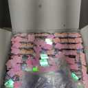 COKAOBE Iridescent Pink Shimmer Wall Backdrop, 24PCS Square Sequin Shimmer Backdrop Panel, Photo Backdrops for Birthday, Anniversary, Wedding, Graduation & Bachelorette Party Decoration