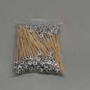 100 Pcs Soccer Toothpicks, 4.72 Inch Soccer Cocktail Picks for Appetizers, Long Bamboo Toothpicks, Decorative Toothpicks Skewers for Holiday Birthday Party Decorations (Soccer 3D)