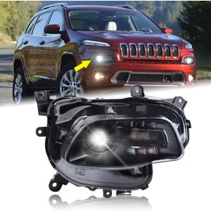 Right Passenger Side Xenon HID Model Headlight Accessories Compatible for 2014-2018 Jeep Cherokee With Bulbs RH Head lamp Assembly 68102848AF CH2503250