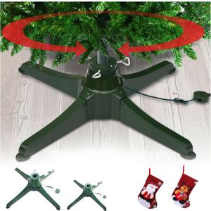 Musical Christmas Tree Stand with Speaker, 360 Degree Rotating Christmas Tree Stand with Music,Christmas Tree Rotating Stand,360 Spinning Christmas Tree Base with Music (31.5in)