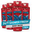 Old Spice Cleansing Body Wash for Men, 3X Defense, 24/7 Shower Fresh with Lasting Scent, 2-in-1 Body & Face Wash, Krakengard with Deep Ocean Scent, 24 oz (Pack of 4)