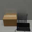 winemana Suet Feeder for Outside Hanging, Metal Suet Cake Holder Squirrel Proof, Weatherproof Bird Feeders for Wild Birds Woodpecker, Single Suet Cage for Outdoor Garden