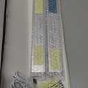 10inch Under Cabinet Lighting, 2 Pack Rechargeable Motion Sensor Light Indoor, 5 Levels Dimmable Magnetic Closet Lights, Wireless Under Counter Lights for Kitchen, Stairs