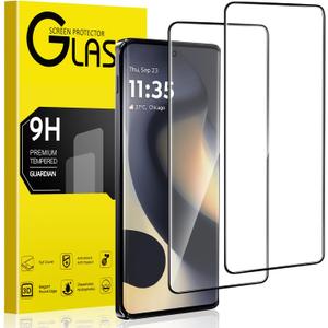 2 Pack For Motorola Edge 2024 Screen Protector, 9H Hardness Anti-Scratch Tempered Glass, Bubble Free, High Clarity, Anti-Fingerprint, Impact-Resistant, For Edge 2024 5G