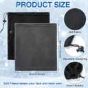 2 x Eurzom 36 Pcs Winter Ear Warmer Headband Warmer Fleece Neck Gaiter Touch Screen Knit Gloves Set Earmuffs Face Mask Scarf Full Finger Gloves for Men Women Cold Weather Ski Running Cycling