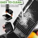 Vegetable Chopper, 4 in 1 Veggie Chopper, Multi-functional Salad Chopper, Mandoline Slicer, Onion Chopper, Food Chopper with Container and Lid (Black) (2 Blades)