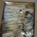 Rubtlamp 180Pcs Gold Plastic Silverware,Luxury Gold Plastic Cutlery,Heavy duty Golden Disposable Flatware, Utensils Set Disposable Include 60Gold Forks,60Gold Spoons,60Plastic Knives for Party,Wedding