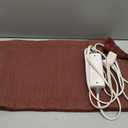 Sunbeam XL Back Neck and Shoulder Heat Therapy 12 x 24 with Auto Shut Off 6 Settings Machine-Washable Comfortable Microplush Fabric - Burgundy